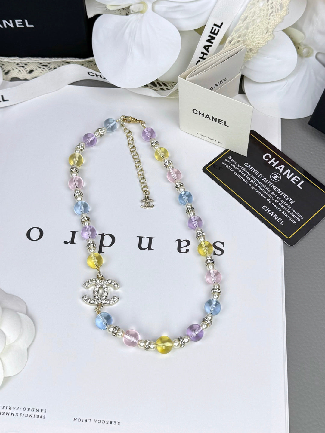 [Liorra]26C New Spring Collection Colorful Transparent Resin Necklace