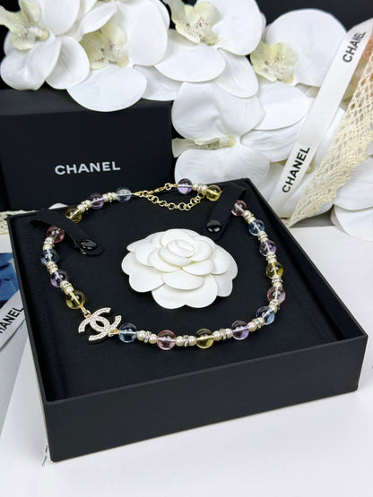 [Liorra]26C New Spring Collection Colorful Transparent Resin Necklace