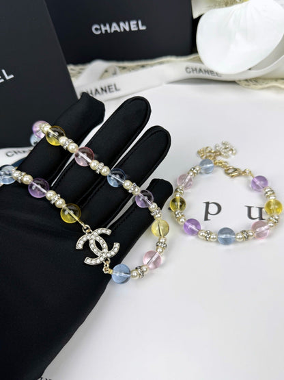 [Liorra]26C New Spring Collection Colorful Transparent Resin Necklace