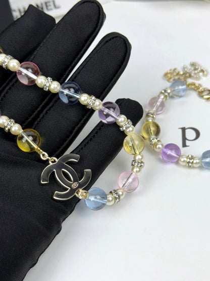 [Liorra]26C New Spring Collection Colorful Transparent Resin Necklace