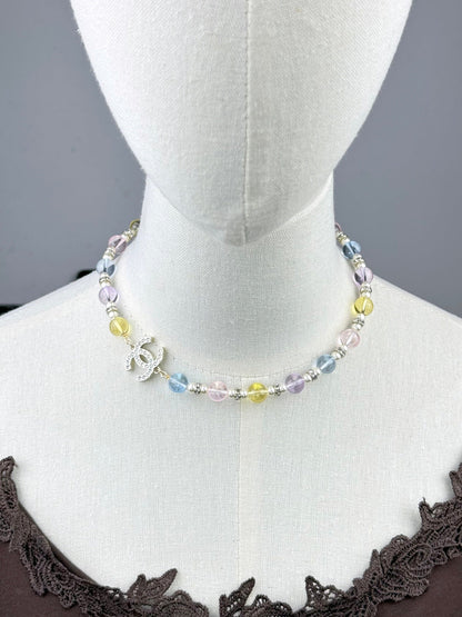 [Liorra]26C New Spring Collection Colorful Transparent Resin Necklace