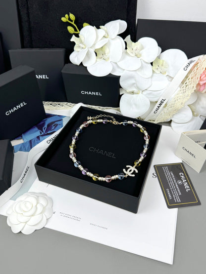 [Liorra]26C New Spring Collection Colorful Transparent Resin Necklace