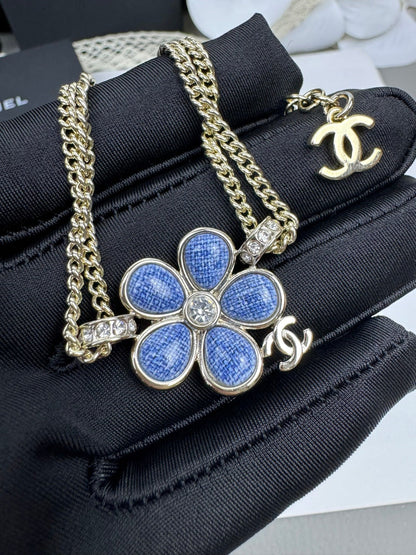 [Liorra]VOLTE New Blue Floral Double-Layer Bracelet