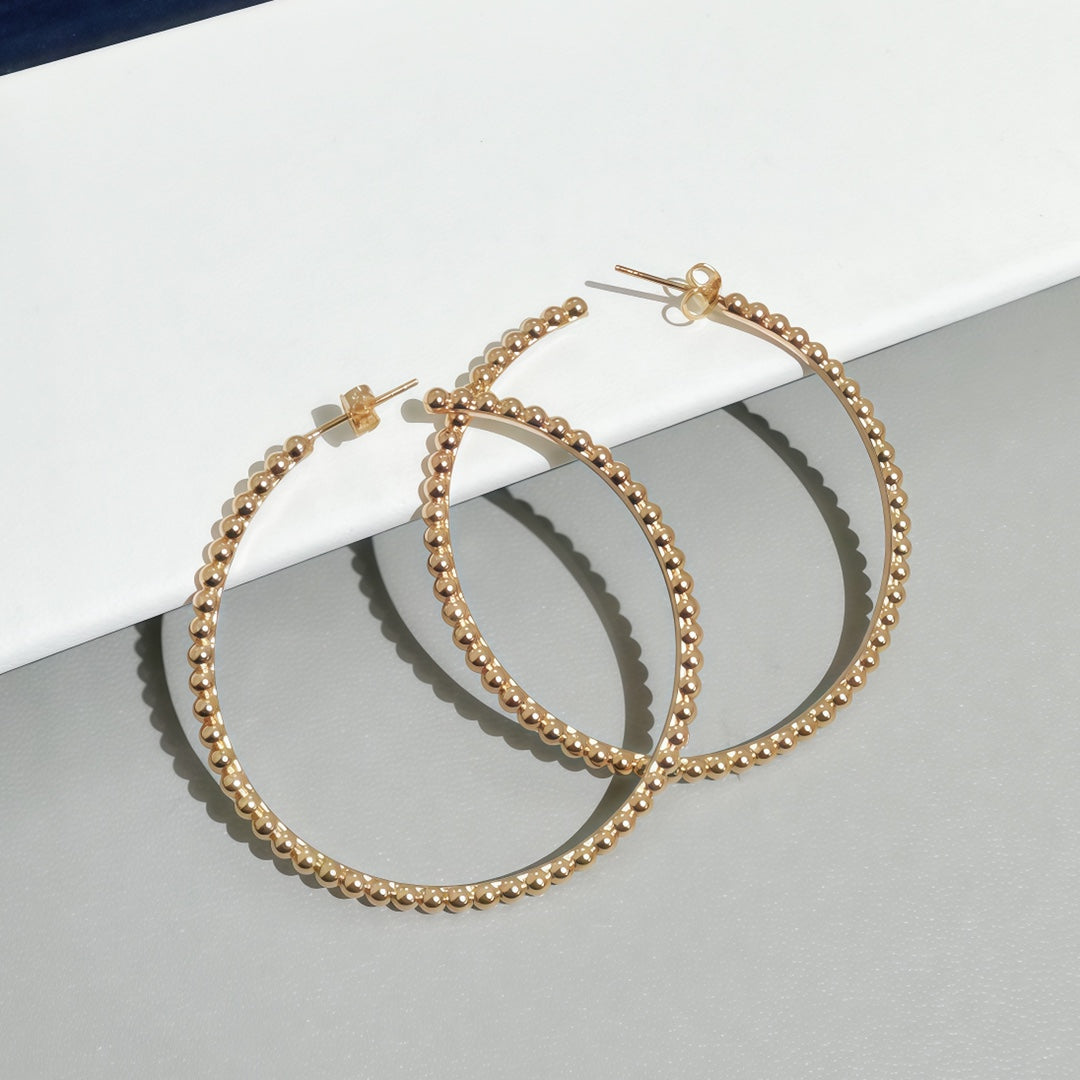 [Liorra]SMOOTH BEAD STUD EARRINGS