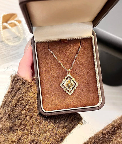 [Liorra] B.C.L ENAMEL ROTATING SINGLE-DIAMOND NECKLACE£¨Various colors£©