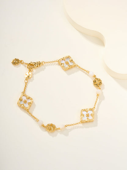 [Liorra]B.C.L ENAMELED Three-Flower Bracelet£¨Trumpet)