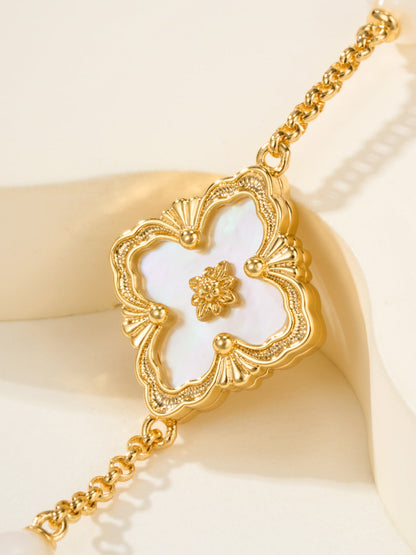 [Liorra]B.C.L ENAMELED Three-Flower Bracelet£¨Trumpet)