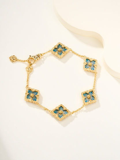 [Liorra]B.C.L ENAMELED Five-Flower Bracelet£¨Various Colors)