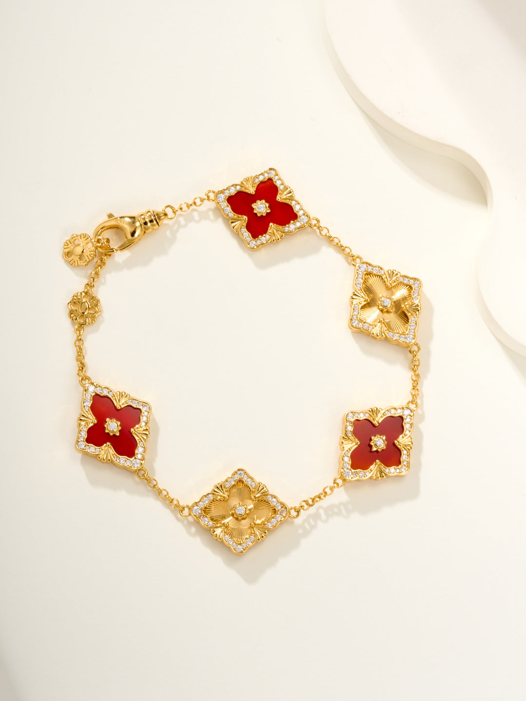[Liorra]B.C.L ENAMELED Five-Flower Bracelet£¨Various Colors) BIG SIZE