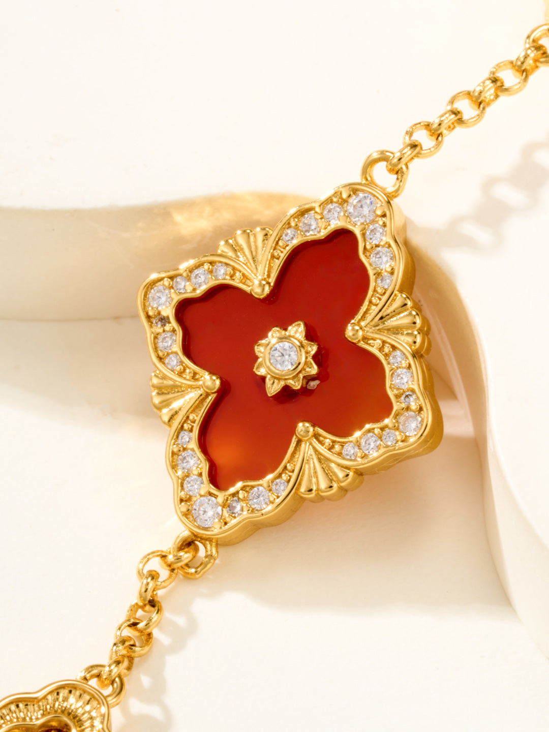 [Liorra]B.C.L ENAMELED Five-Flower Bracelet£¨Various Colors) BIG SIZE