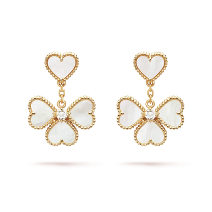 [Liorra]CLOVER SWEET WHITE MOP EARRINGS