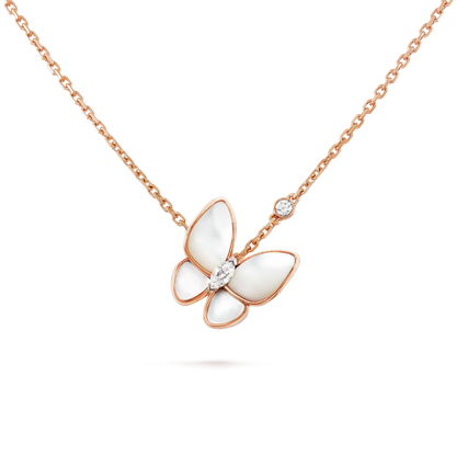 [Liorra]BUTTERFLY MOP DIAMOND NECKLACE
