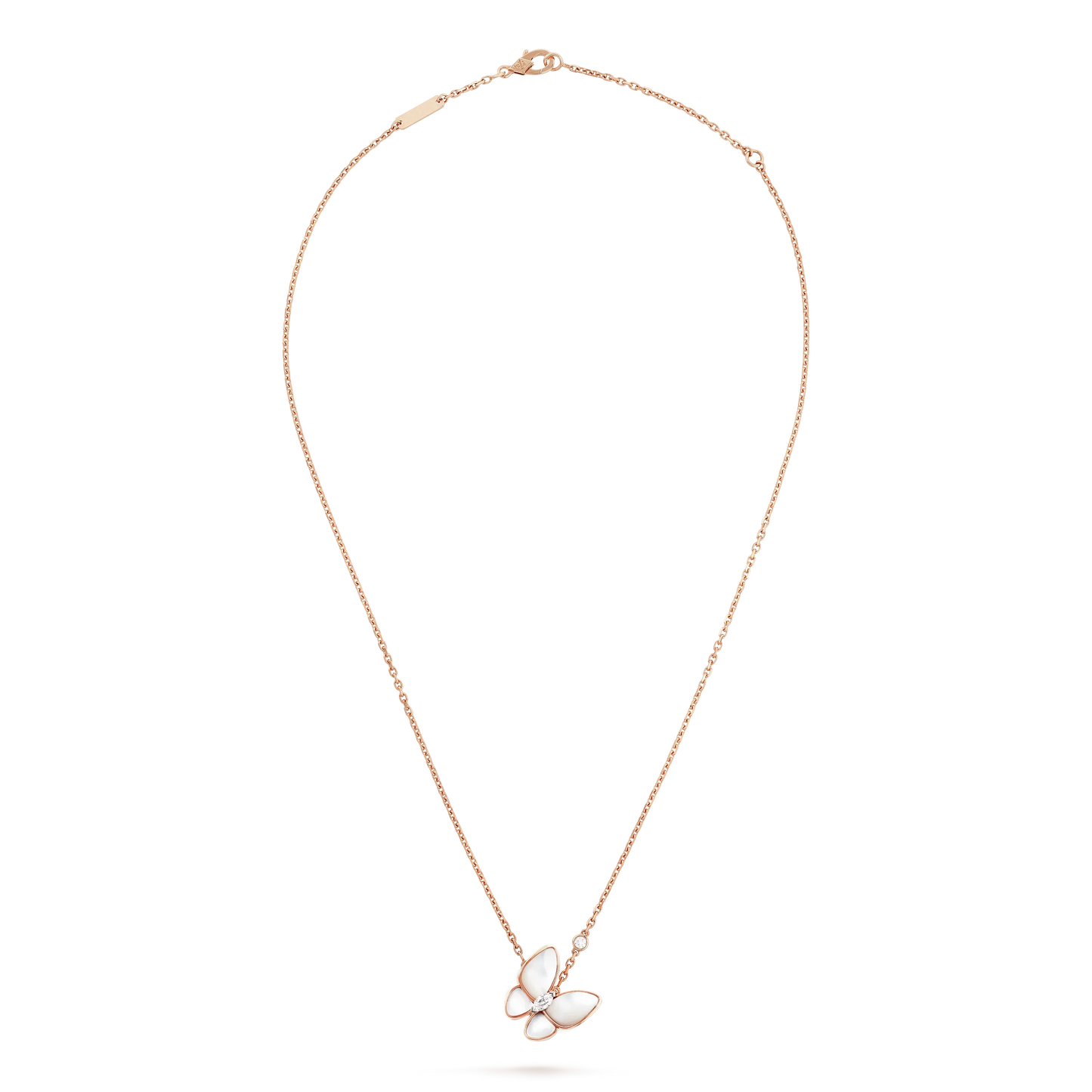 [Liorra]BUTTERFLY MOP DIAMOND NECKLACE