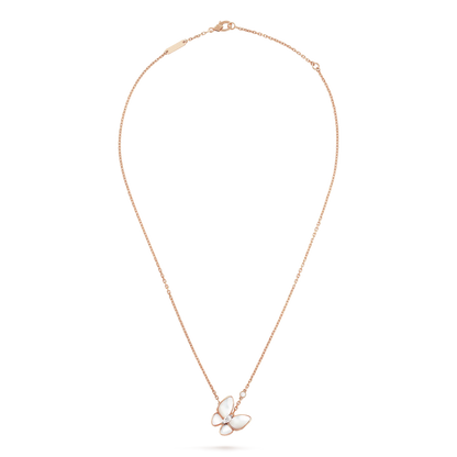 [Liorra]BUTTERFLY MOP DIAMOND NECKLACE