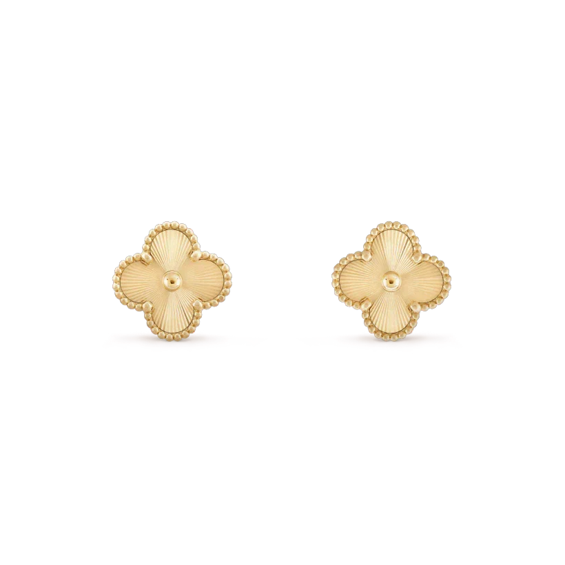 [Liorra]CLOVER MINI 9.5MM LASER EARRINGS