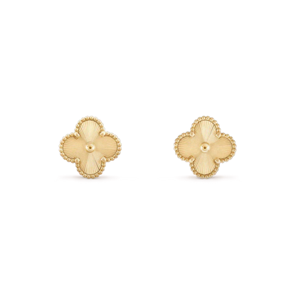 [Liorra]CLOVER MINI 9.5MM LASER EARRINGS