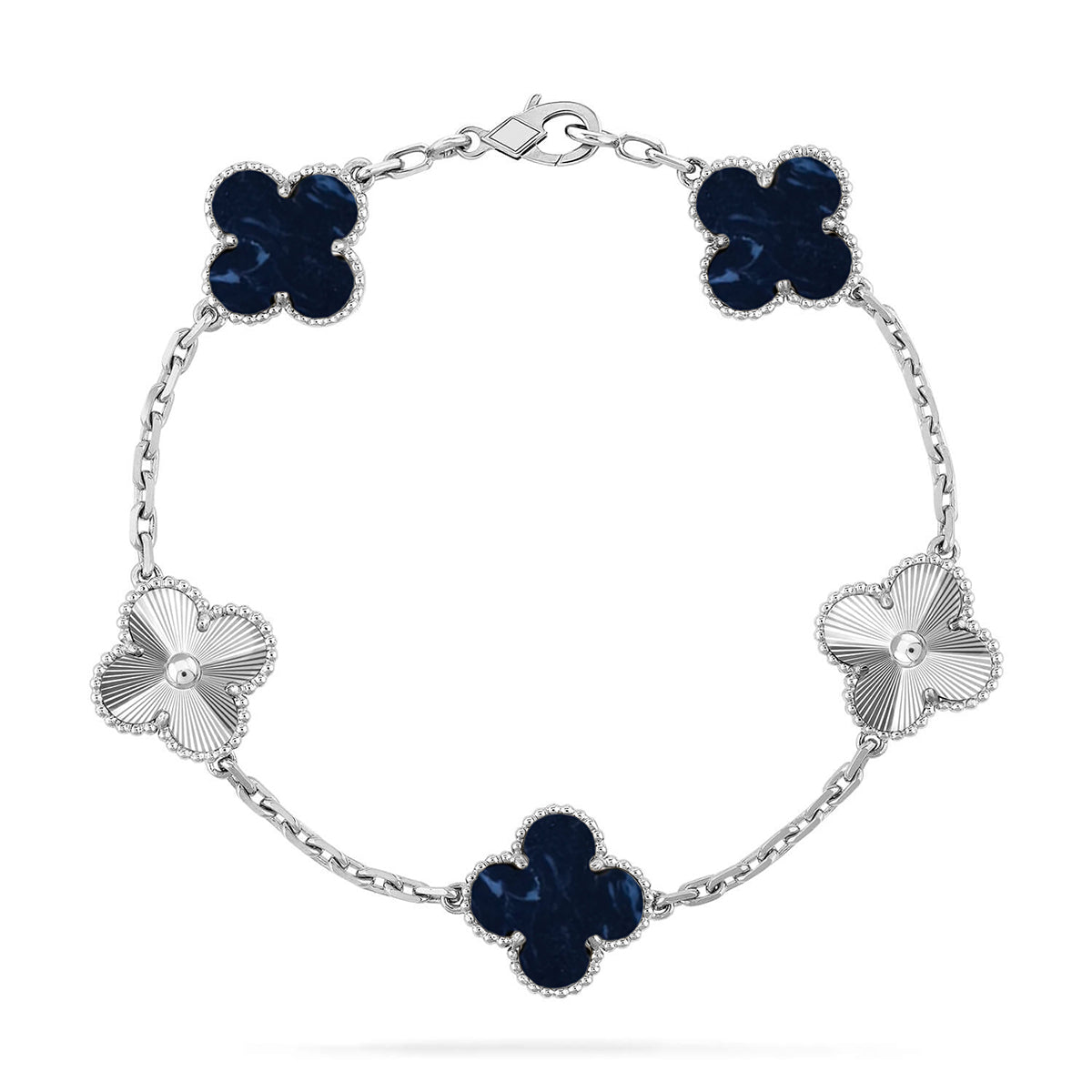 [Liorra]CLOVER 5 MOTIF PIETERSITE BRACELET COLLECTION