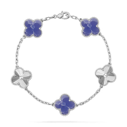 [Liorra]CLOVER 5 MOTIF BLUE VEINS BRACELET COLLECTION