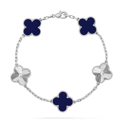 [Liorra]CLOVER 5 MOTIF LAPIS LAZULI BRACELET COLLECTION