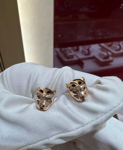 [?Liorra]CHRRTAH-PRINT STUD EARRINGS, THREE COLORS