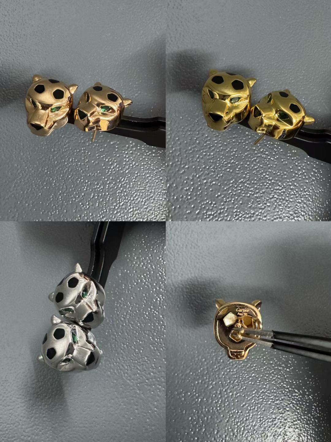 [?Liorra]CHRRTAH-PRINT STUD EARRINGS, THREE COLORS