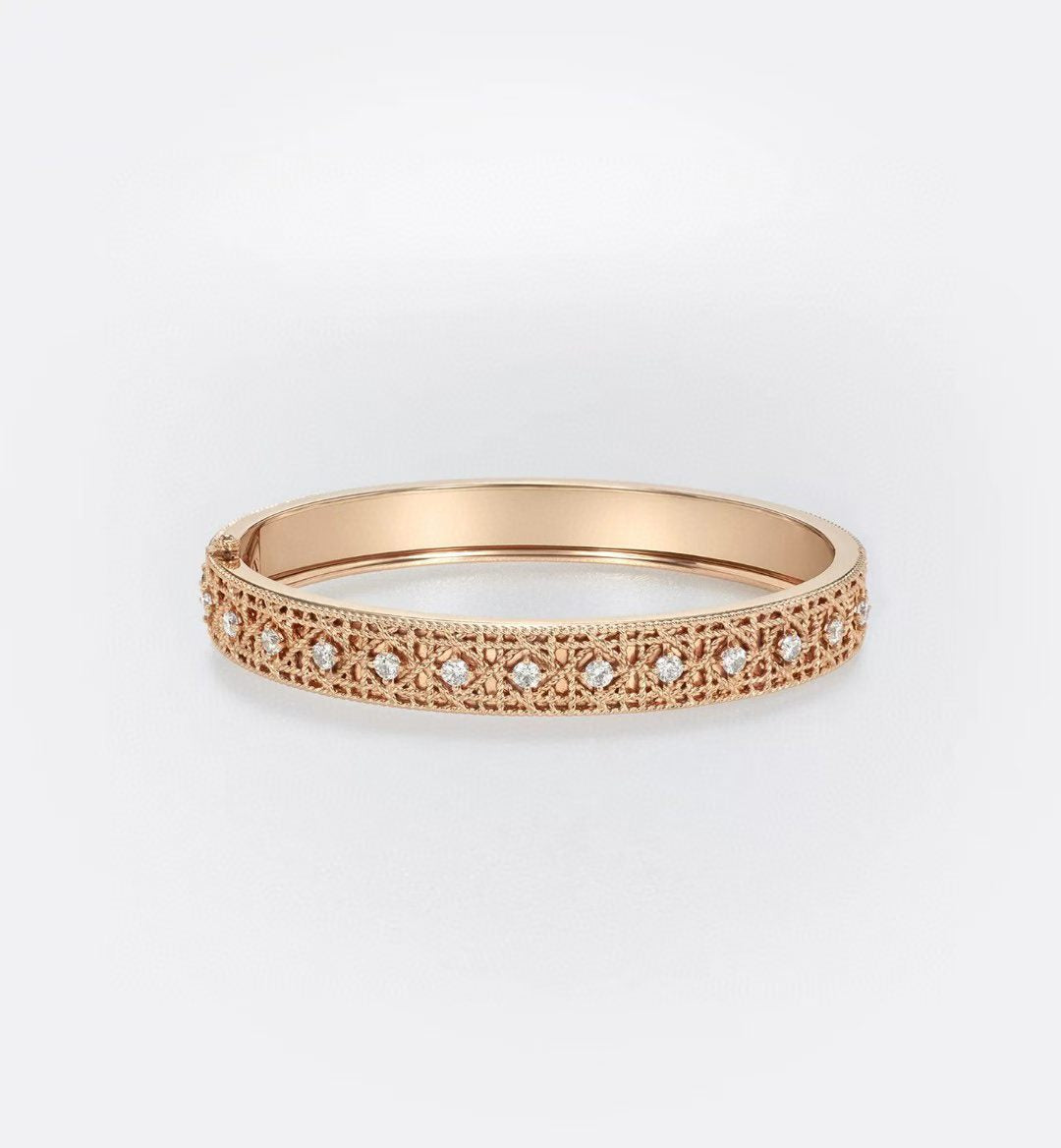 [?Liorra]2026 WOVEN-PATTERN BRACELET SET WITH FULL DIAMOND INLAY THREE-COLORS