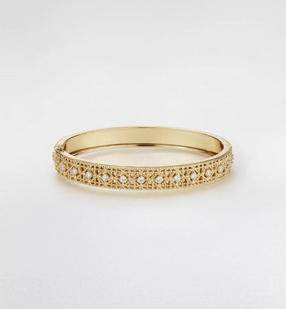 [?Liorra]2026 WOVEN-PATTERN BRACELET SET WITH FULL DIAMOND INLAY THREE-COLORS