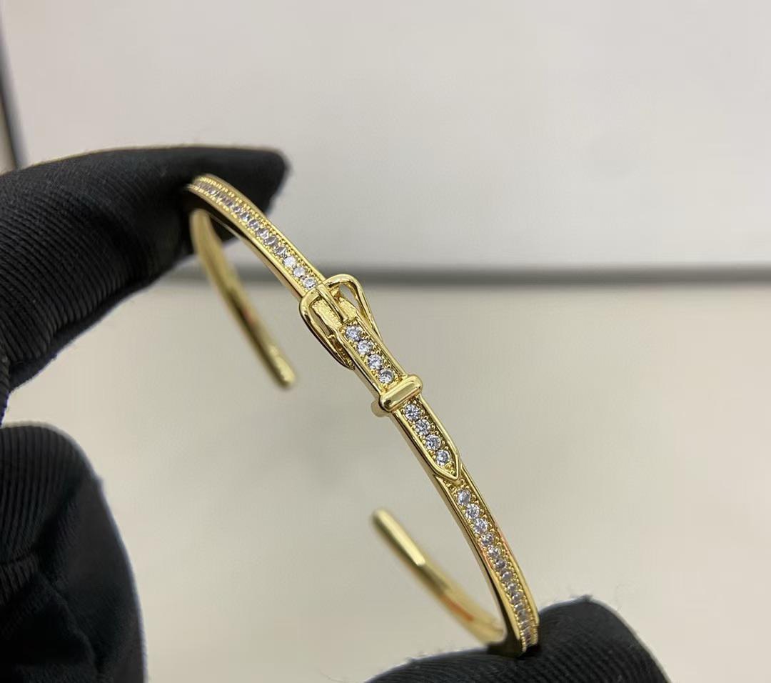 [?Liorra]DIAMOND-ENCRUSTED BRACELET THREE COLORS