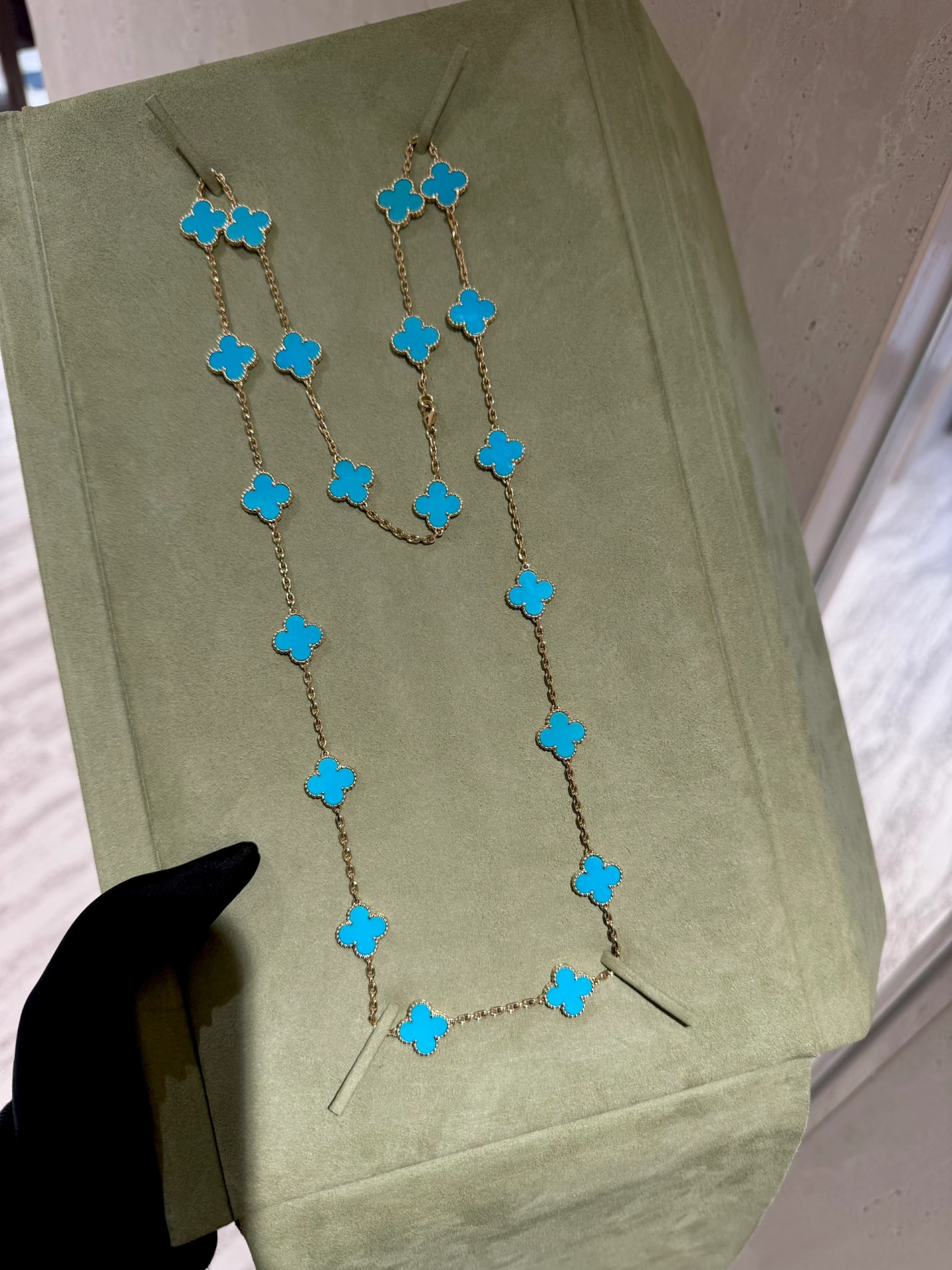 [Liorra]CLOVER 20 MOTIFS TURQUOISE GOLD