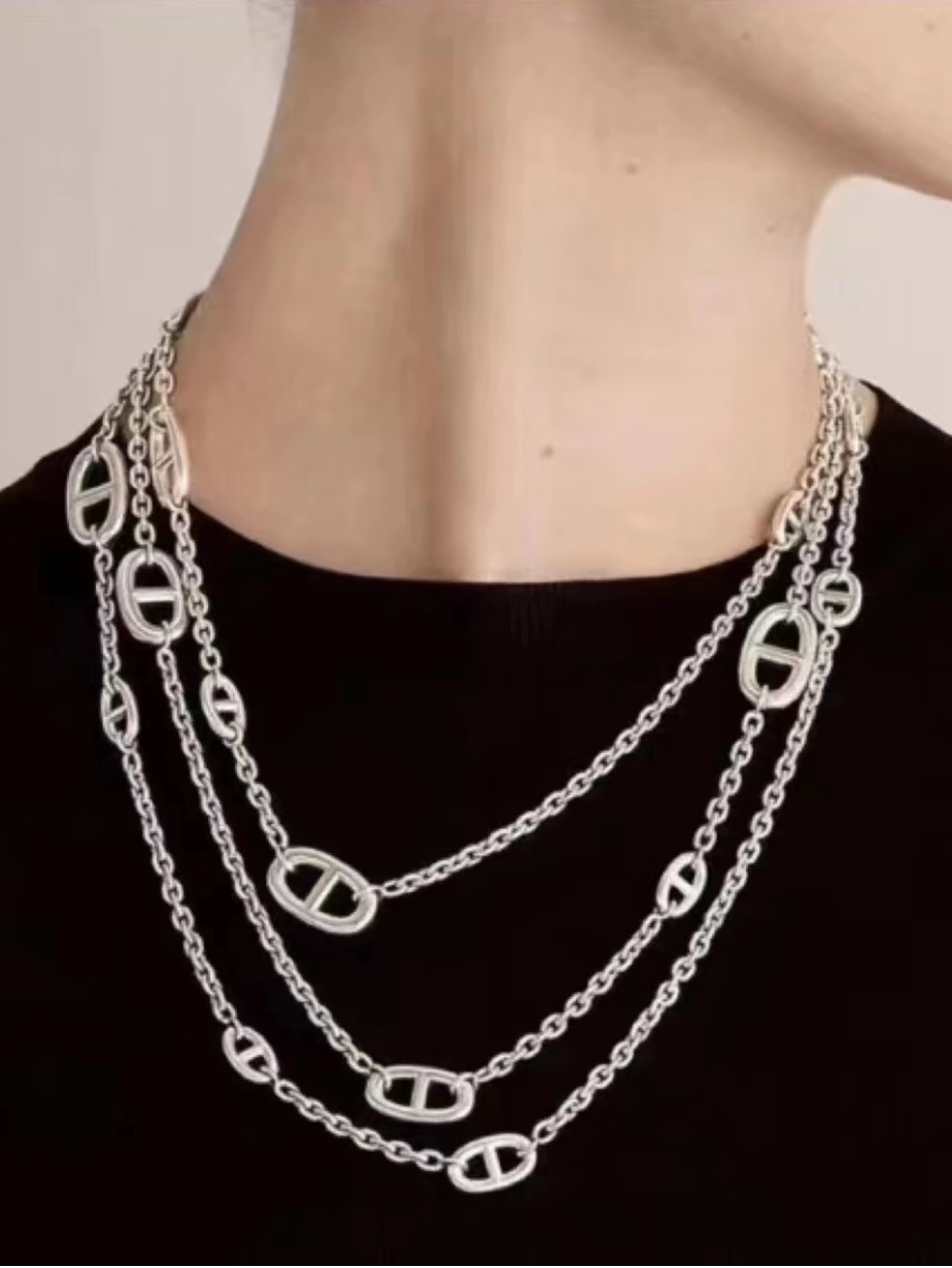 [Liorra]Classic Silver Sweater Chain