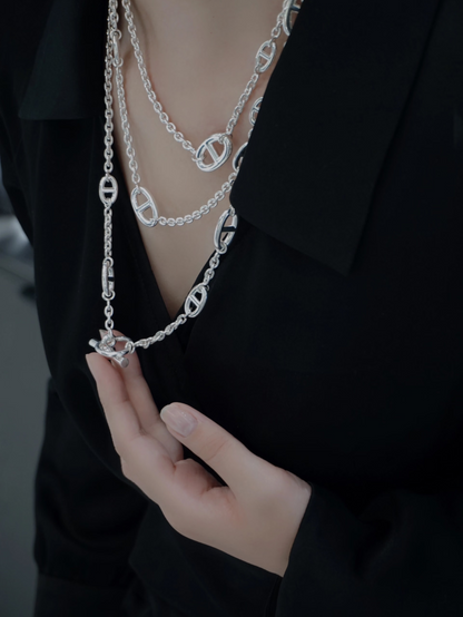 [Liorra]Classic Silver Sweater Chain
