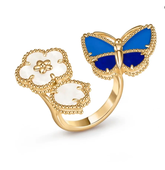 [Liorra]NEW TWIN BUTTERFLY LUCKY RING