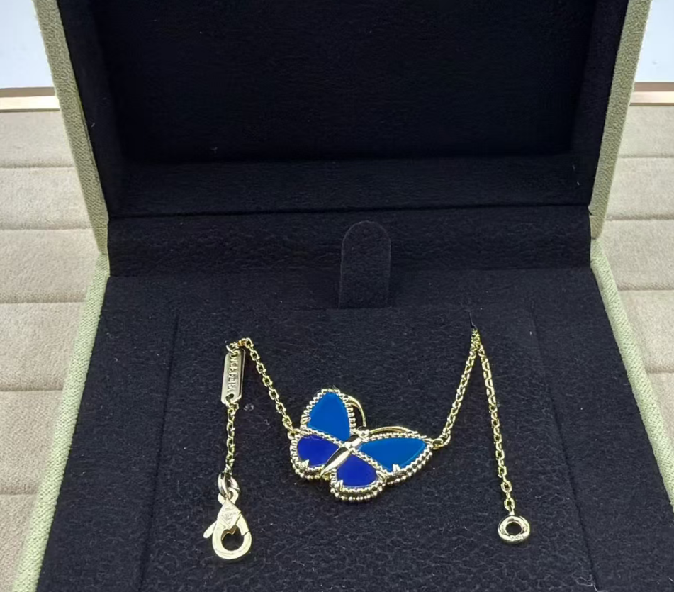[Liorra]BUTTERFLY BLUE   NECKLACE