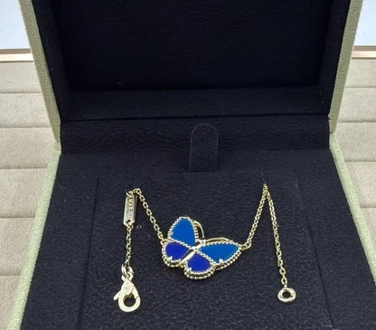 [Liorra]BUTTERFLY BLUE   NECKLACE
