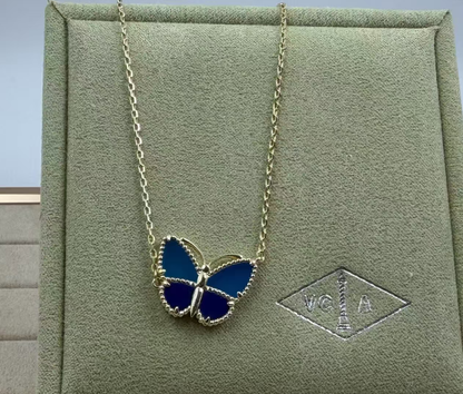 [Liorra]BUTTERFLY BLUE   NECKLACE
