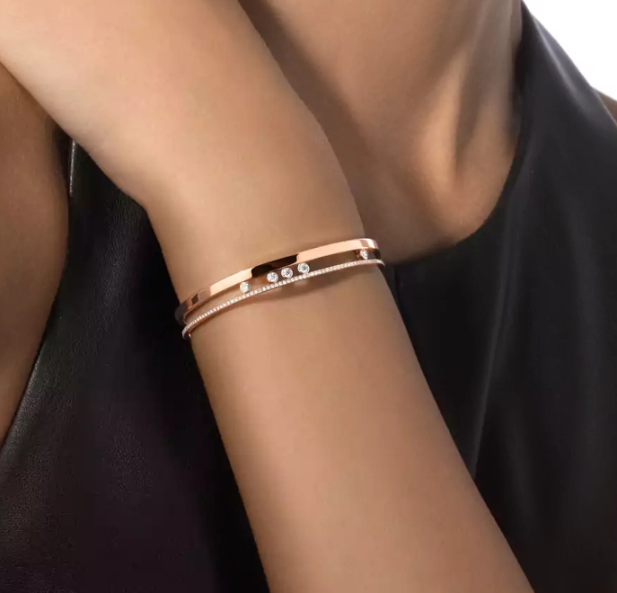 [Liorra]M Roman Diamond Bracelet