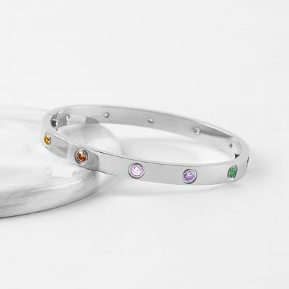 [Liorra]2026 NEW 6.1MM COLORED GEMSTONE BRACELET