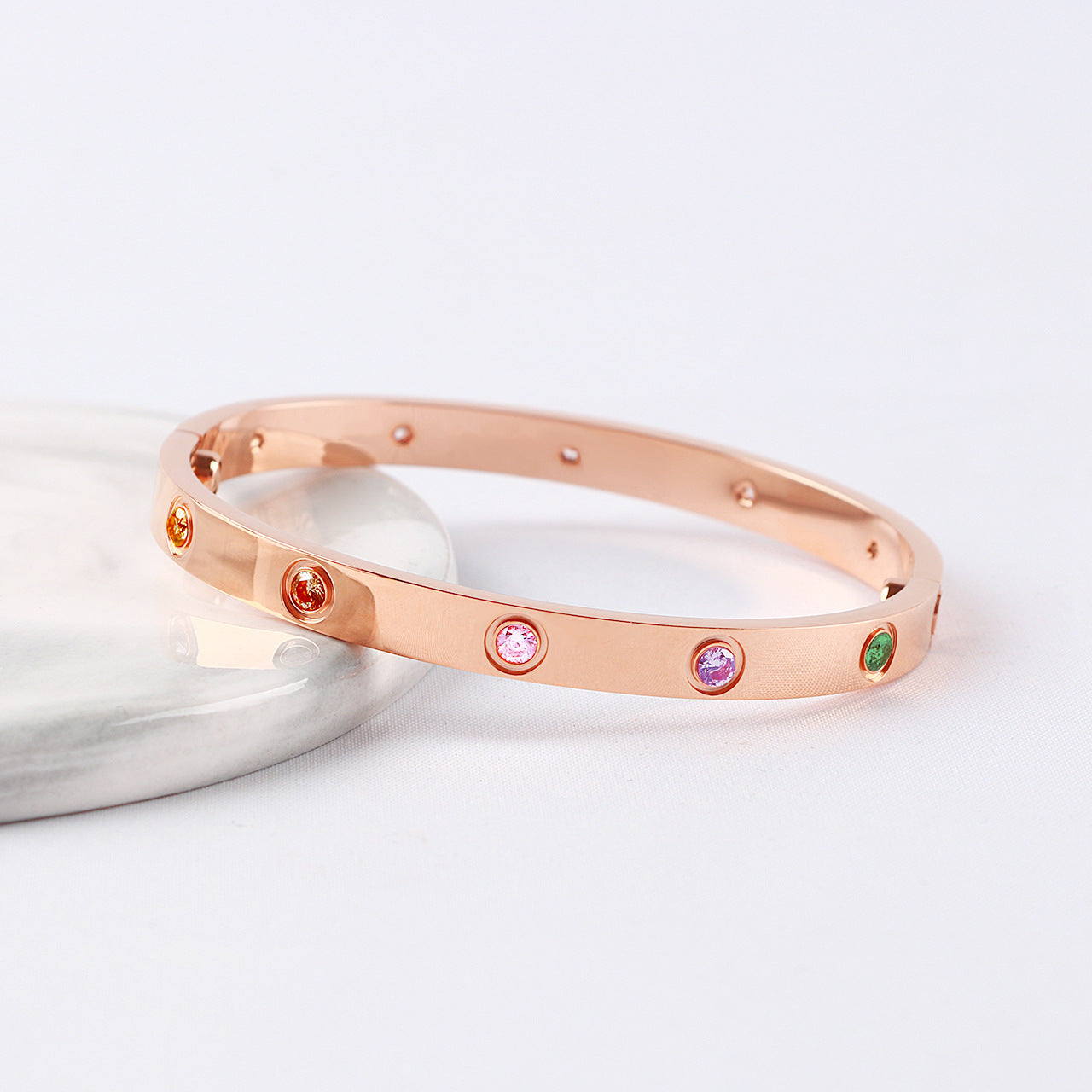 [Liorra]2026 NEW 6.1MM COLORED GEMSTONE BRACELET