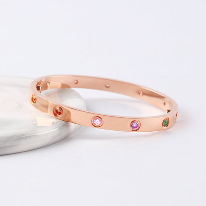 [Liorra]2026 NEW 6.1MM COLORED GEMSTONE BRACELET
