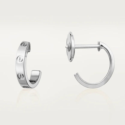 [Liorra]LOVE EARRINGS 2.65MM SILVER