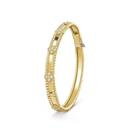 [Liorra]CLOVER BRACELET 4MM DIAMONDS