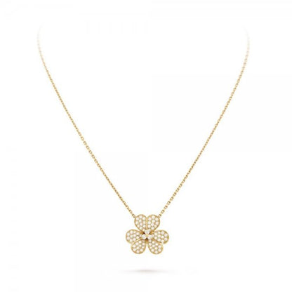 [Liorra]FLOWER DIAMOND NECKLACE
