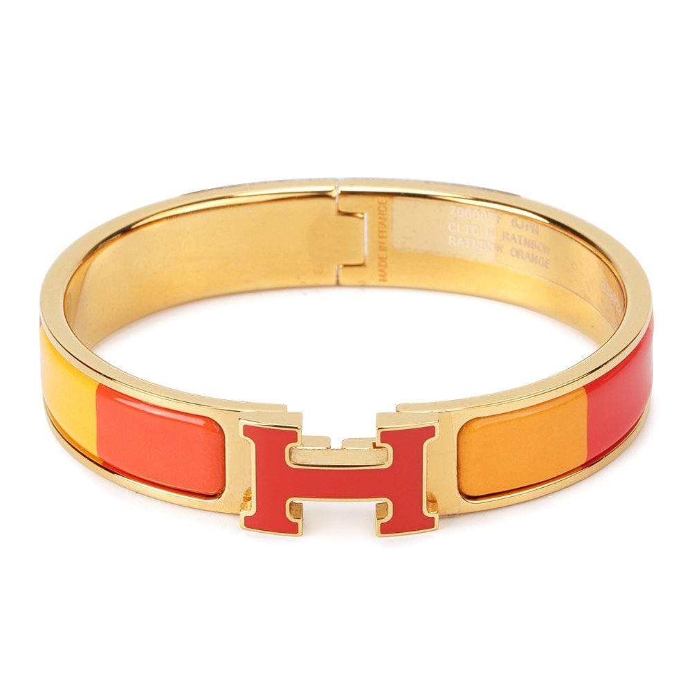 [Liorra]H BRACELET ORANGE RAINBOW CERAMIC
