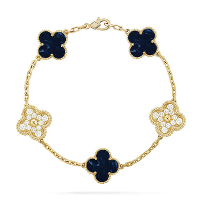 [Liorra]CLOVER 5 MOTIF PIETERSITE BRACELET COLLECTION