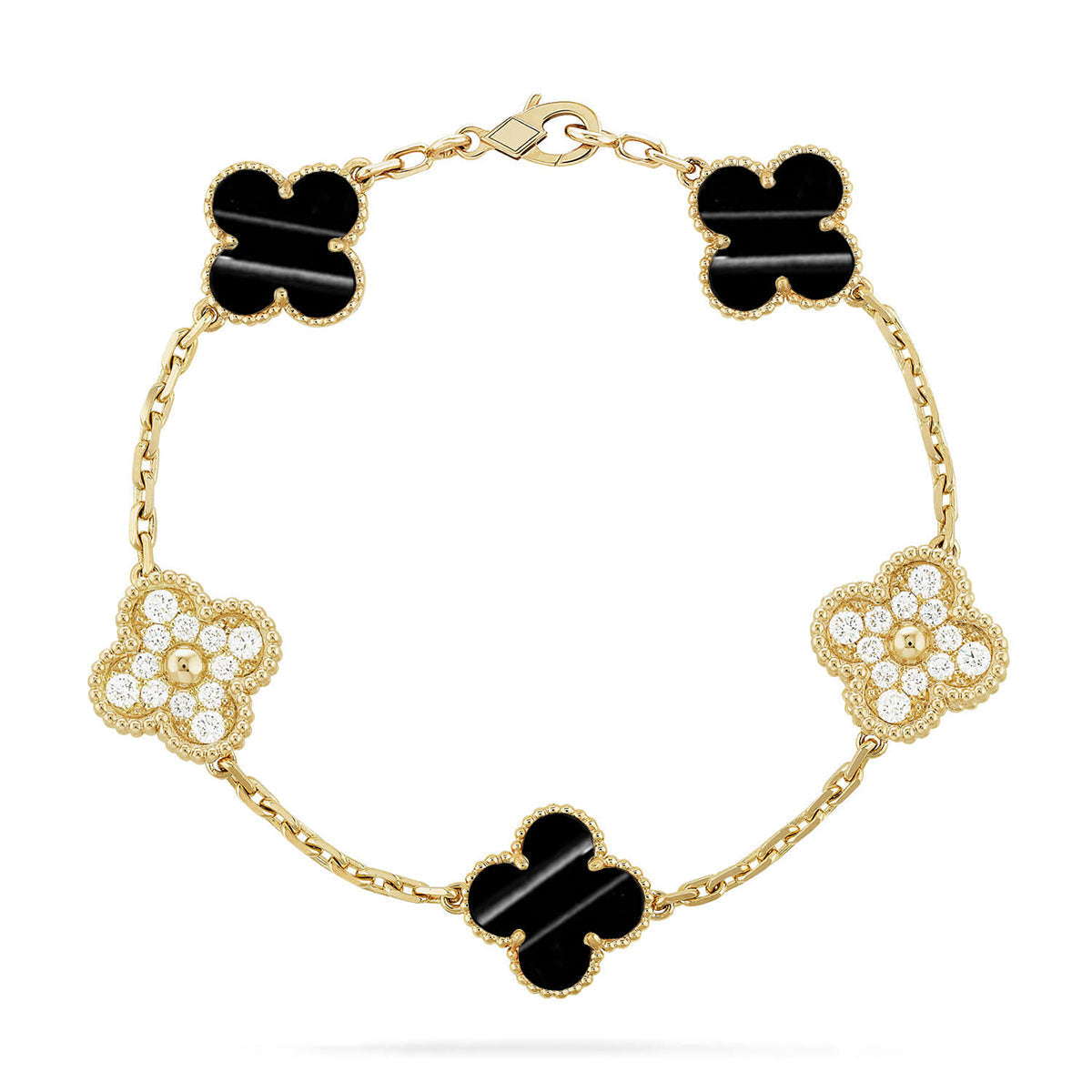 [Liorra] CLOVER 5 MOTIF PULSAR STONE BRACELET COLLECTION