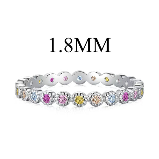 [Tonmkive Jewelry]Unique Scintillating Round Cut Daily Ring