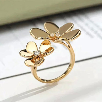 [Liorra]CLOVER COMOS GOLD DIAMOND RING