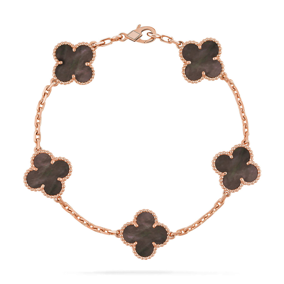 [Liorra] CLOVER 5 MOTIF GRAY MOP BRACELET COLLECTION