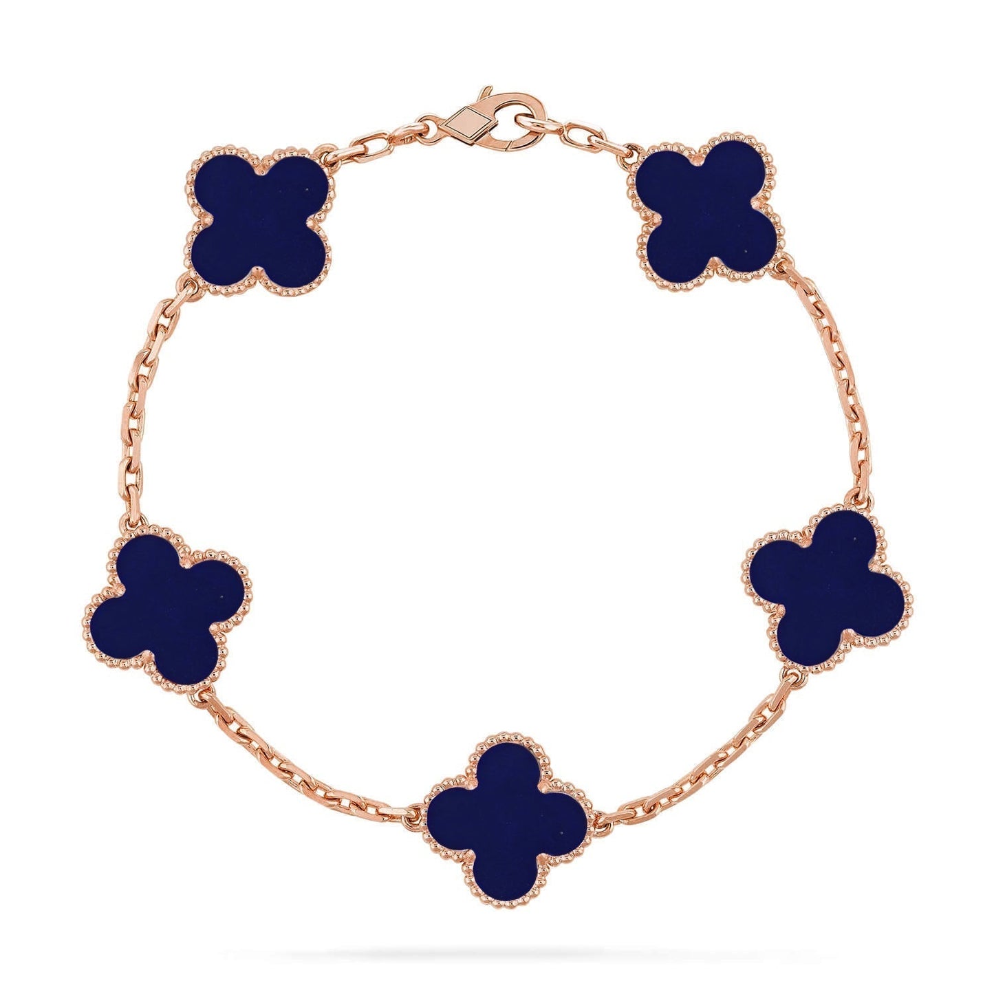 [Liorra]CLOVER 5 MOTIF LAPIS LAZULI BRACELET COLLECTION