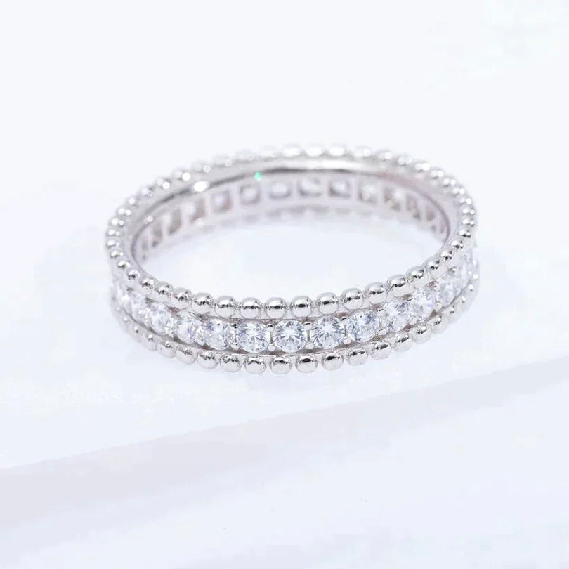 [Liorra]PERLEE DIAMOND SILVER RING